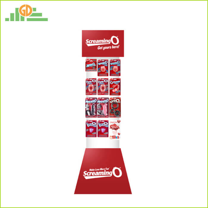 Offset Printing Cardboard Hook Display With UV Coating