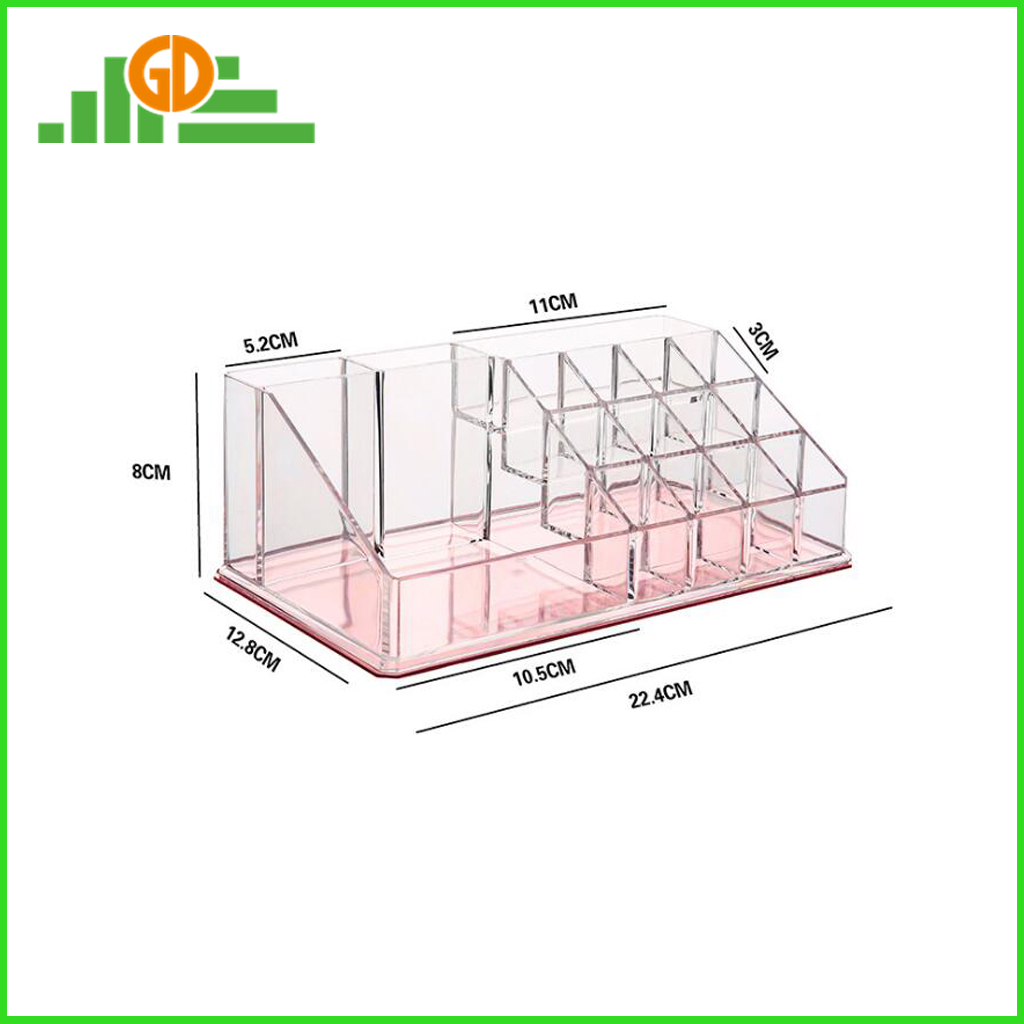 Transparent acrylic display box lipstick storage rack