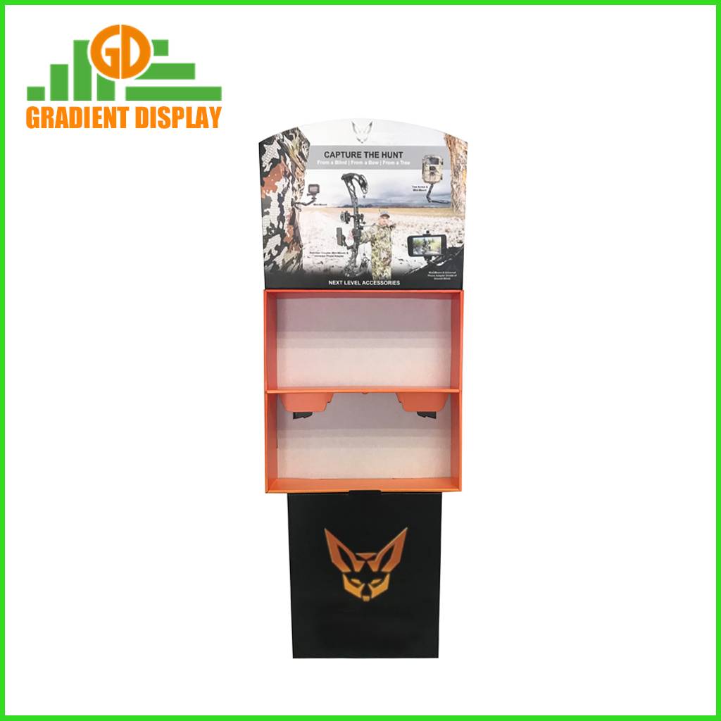 Customized cardboard floor display for outdoor products