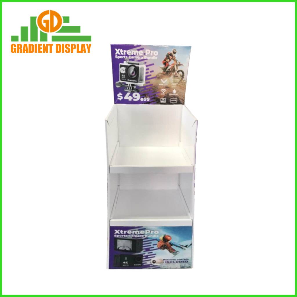 Customized floor cardboard display stand for Sports Products