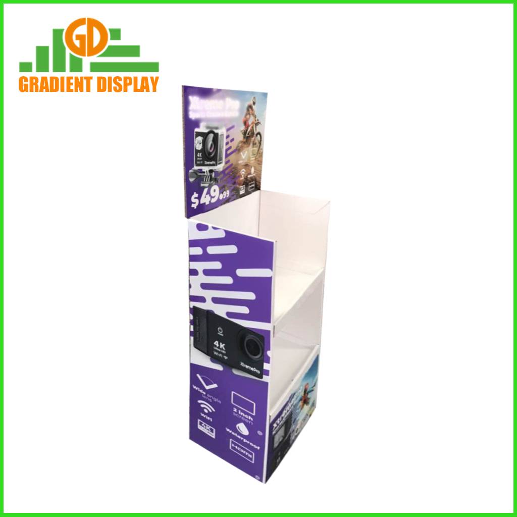 Customized floor cardboard display stand for Sports Products