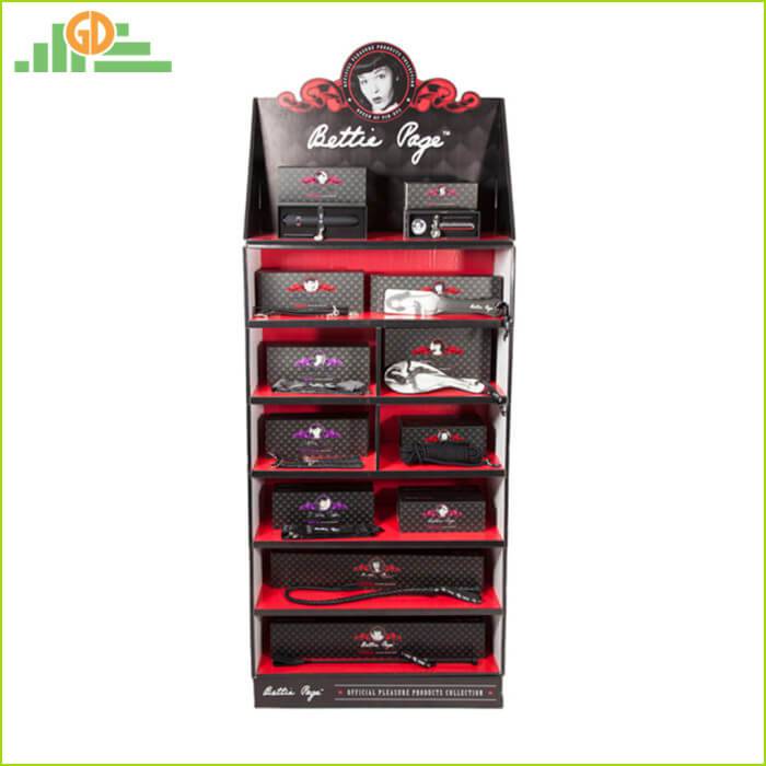 Supermarket Promotion Cardboard Pocket Stand Floor Pallet Display