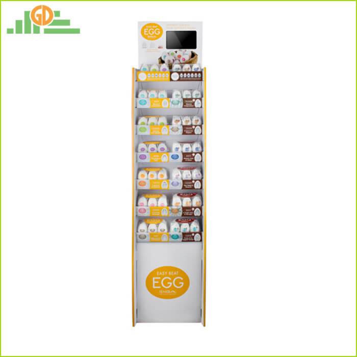 Foldable Pop Cardboard LCD Display Stand Cardboard Floor Display